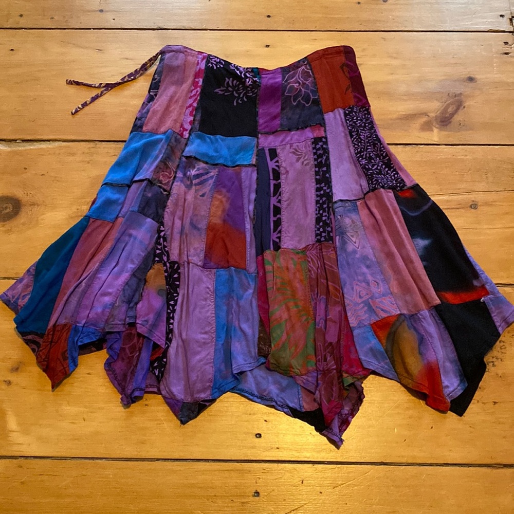 Skirt, multi dark colors, size L